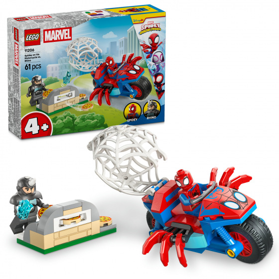 LEGO Spidey 11206 Spidey na motorce vs. Rhino