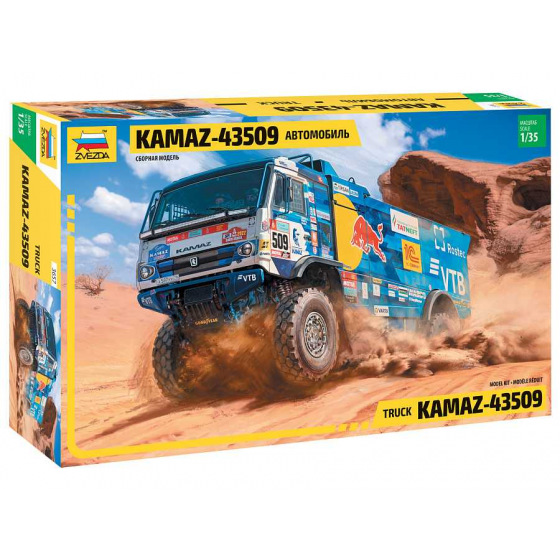 Zvezda Modellbausatz LKW 3657 - Kamaz Rallye Truck (1:35)