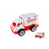 Teddies Auto ambulancia plast na voľný chod v sieťke 20x19x32cm