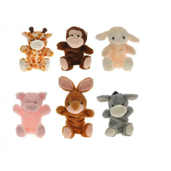 Teddies Maňásek Zvířátko plyš 30cm asst 6 druhů
