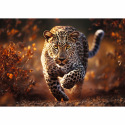Trefl Puzzle Premium Plus - Photo Odyssey: Wilder Leopard 1000 Teile 68,3x48cm in Schachtel 40x27x6cm