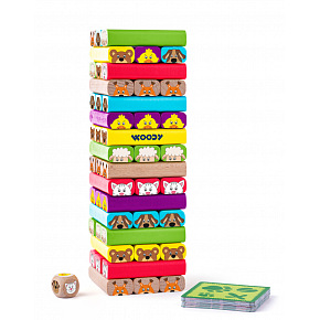 Woody Turm "Sammy" mit Tieren - Spiel