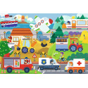 Trefl Puzzle s otvíracími okénky 36dílků - Dopravní prostředky