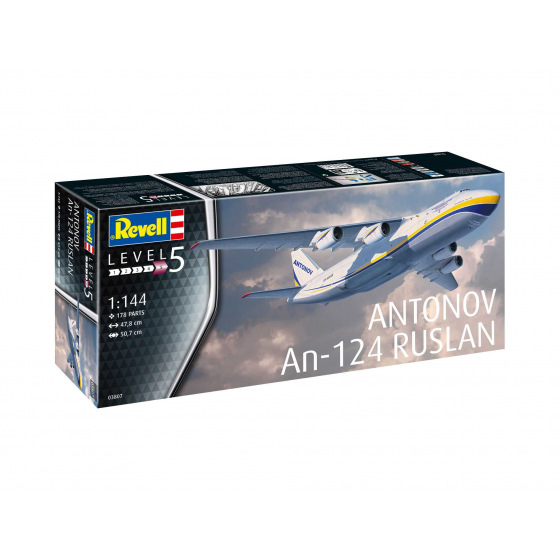 Revell Plastic ModelKit letadlo 03807 - Antonov An-124 Ruslan (1:144)
