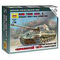 Zvezda Wargames (WWII) military 6204 - King Tiger Ausf. B - Nemecký ťažký tank (1:100)