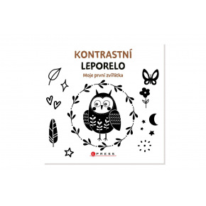 Knížka Kontrastní leporelo Moje první zvířátka 15,5x15cm 0m+