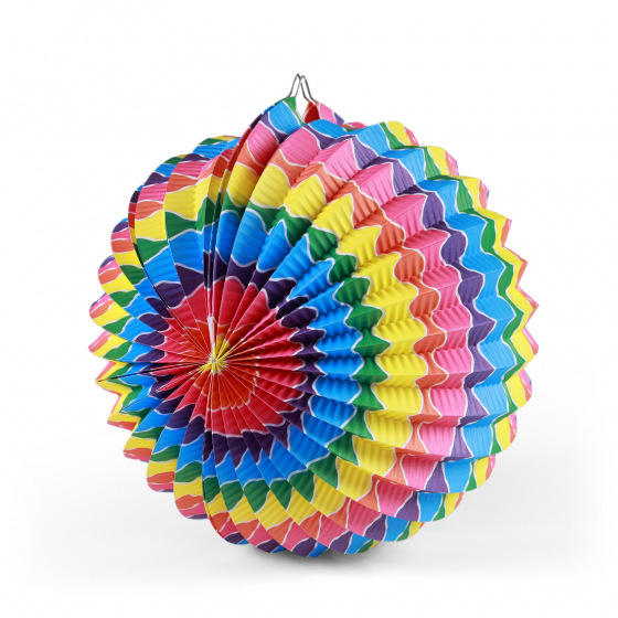 Rappa Lampion Regenbogen 25 cm