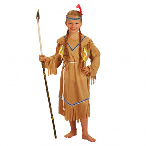 Rappa Dětský kostým indiánka s čelenkou (S) e-obal