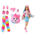 Mattel BRB CUTIE REVEAL BARBIE A STAROSTLIVÍ MEDVÍDCI SÉRIE 2 - RŮŽOVÁ