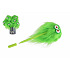 Teddies Propiska/Pero s očima a šíleným účesem Herbs Crazy Green 19cm 12ks v tubě