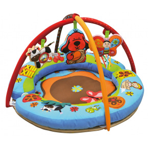 K´s Kids Arena z poduszkami, trapezem i wiszącymi zabawkami
