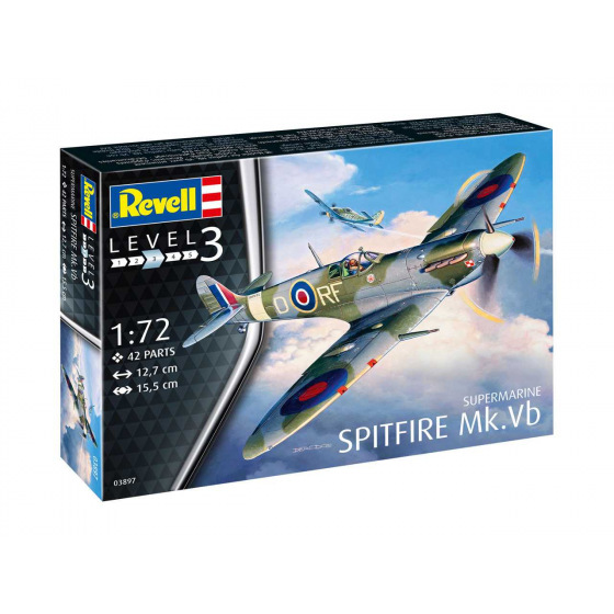 Revell Plastic ModelKit letadlo 03897 - Supermarine Spitfire Mk. Vb (1:72)