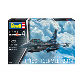 Revell Zestaw plastikowych modeli samolotów 03844 - Lockheed Martin F-16D Tigermeet 2014 (1:72)