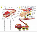 MERKUR - Stavebnice Merkur Fire Set, 708 dílů, 20 modelů