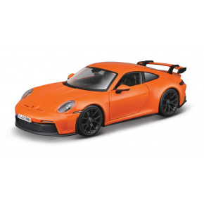 Bburago - Auta HOBBY, Porsche 911 GT3, oranžová, 1:24