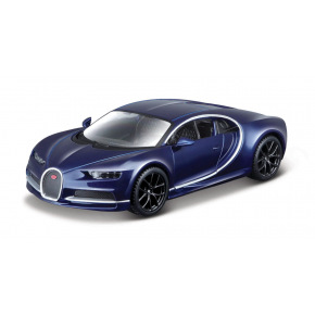 Bburago - Auta HOBBY, Bugatti Chiron, tmavě modrá metalíza, 1:32