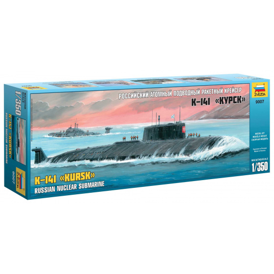 Zvezda Model Kit ponorka 9007 - Nuclear Submarine APL "Kursk" (1:350)