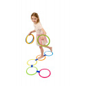 Skákací kruhy barevné plast průměr 27cm kreativní hra v krabici