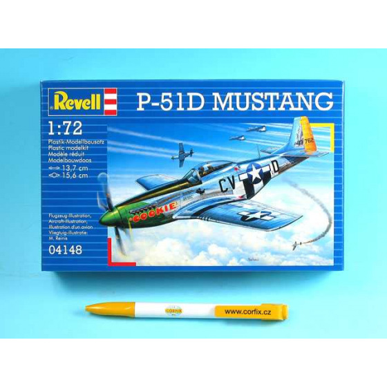Revell Plastic ModelKit letadlo 04148 - P-51D MUSTANG (1:72)