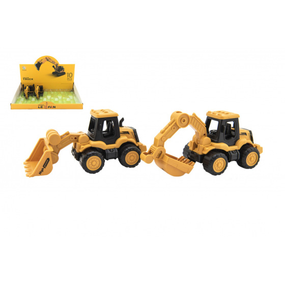 Teddies Stavební stroj bagr pásový plast 18cm