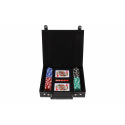 Poker sada 100ks + karty + kostky v kufříku v krabici 28x25x8cm
