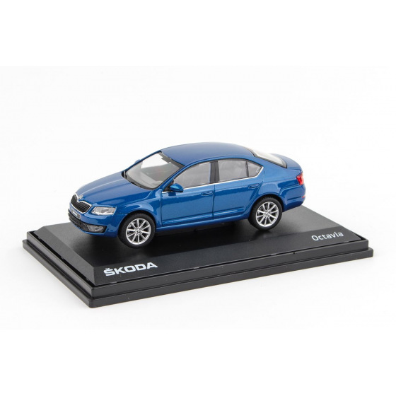 Abrex Škoda Octavia III (2012) 1:43 - Modrá Race Metalíza