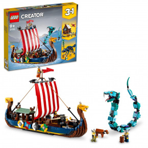 LEGO Creator 31132 Vikingská loď a morský had