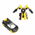 Teddies Transformer auto/robot plast 10cm mix barev v plastové krabičce 5x10,5cm