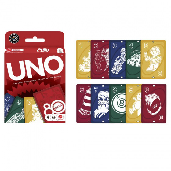 Mattel UNO 80. JAHRESTAG MATTEL