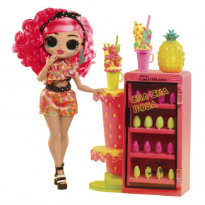 MGA L.O.L. Niespodzianka! OMG Studio paznokci z lalką - Pinky Pops Fruit Shop