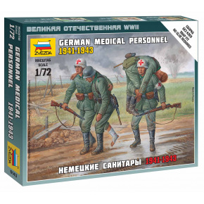 Zvezda Figurki Zvezda Wargames (WWII) 6143 - Niemiecki personel medyczny 1941-43 (1:72)