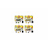 Teddies Zestaw figurek Minionki 4 sztuki Bitty POP! 2cm 4 rodzaje w pudełku 12 sztuk w opakowaniu