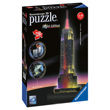 Ravensburger  Empire State Building Noční edice 3D puzzle svítící 216 dílků