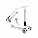GLOBBER Hulajnoga JUNIOR FOLDABLE LIGHTS ECOLOGIC, kokos