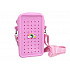 MFP Gifty - Silikonová crossbody taštička růžová a ozdobný pin