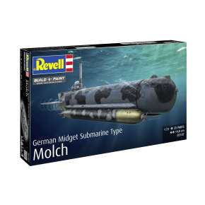 Revell Plastic ModelKit ponorka 05187 - German Midget Submarine Type Molch (1:72)