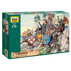 Zvezda Wargames (AoB) figurky 8046 - Vikings (1:72)