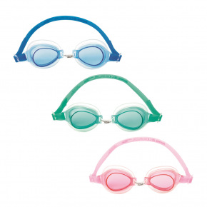 Bestway Okulary pływackie Bestway - mix 3 kolorów (różowy, niebieski, zielony)