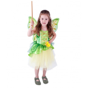 Rappa Detský kostým víla Zelenka s krídlami (M) e-obal