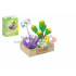 KOCO Stavebnice mini KOCO Květinové aranžmá sukulentů plast 232 dílků v krabičce 11x15x6cm