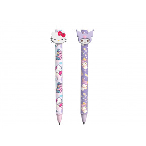 Tužka/pero gumovací Hello Kitty 15cm plast 2 druhy 36ks v boxu