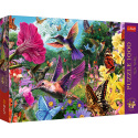 Trefl Puzzle Premium Plus - Teestunde: Kolibrigarten 1000 Teile 68,3x48cm in Schachtel 40x27x6cm