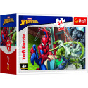 Trefl Minipuzzle 54 dílků Spidermanův čas 4 druhy v krabičce 9x6,5x4cm