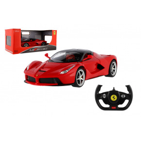 Teddies Samochód RC Ferrari RASTAR czerwony plastikowy 32cm 2,4GHz zdalnie sterowany. zasilanie bateryjne w pudełku 43x19x23cm