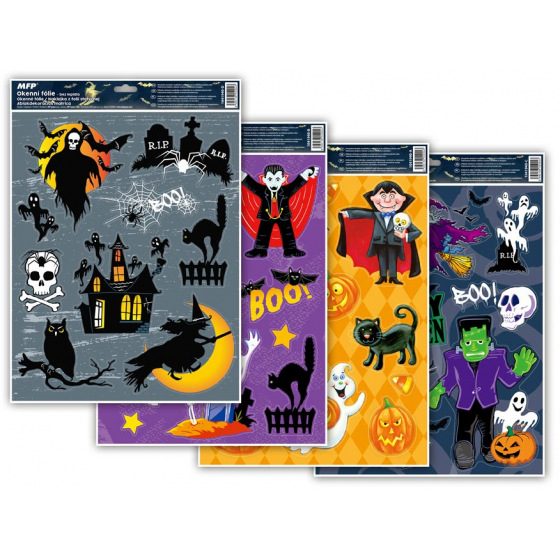 MFP Rappa Fensterfolie Halloween Glitzer HA001