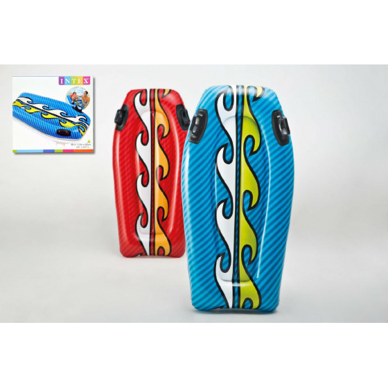 Intex Lehátko/plávacia doska s úchytmi nafukovacia 112x62cm 2 farby v krabici