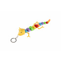 Teddies Přívěsek ještěrka/had/chameleon plast 28cm na baterie se světlem mix barev
