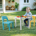 Dolu Kinder-Gartenset Tisch und 2 Stühle