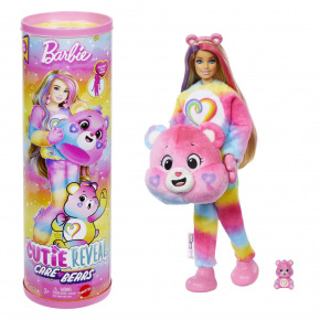 Mattel BRB CUTIE REVEAL BARBIE A STAROSTLIVÍ MEDVÍDCI SÉRIE 2 - RŮŽOVÁ