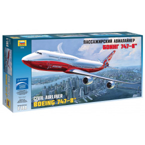 Zvezda Model Kit letadlo 7010 - Boeing 747-8 (1:144)